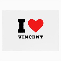I Love Vincent  Large Glasses Cloth by ilovewhateva