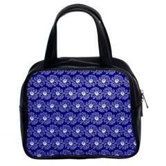 Gerbera Daisy Vector Tile Pattern Classic Handbag (two Sides) by GardenOfOphir