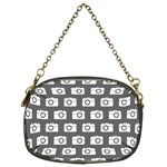 Modern Chic Vector Camera Illustration Pattern Chain Purse (Two Sides)
