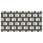 Modern Chic Vector Camera Illustration Pattern Banner and Sign 8  x 4 