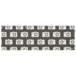 Modern Chic Vector Camera Illustration Pattern Banner and Sign 9  x 3 