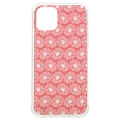 Coral Pink Gerbera Daisy Vector Tile Pattern Iphone 12/12 Pro Tpu Uv Print Case by GardenOfOphir