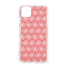 Coral Pink Gerbera Daisy Vector Tile Pattern Iphone 11 Pro Max 6 5 Inch Tpu Uv Print Case by GardenOfOphir