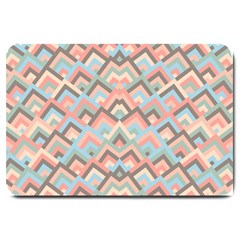 Trendy Chic Modern Chevron Pattern Large Doormat by GardenOfOphir