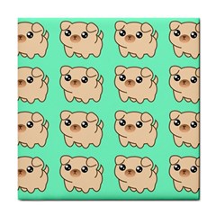 Puppy Pattern Dog Pet Tile Coaster