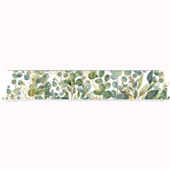 Gold And Green Eucalyptus Leaves Small Bar Mat by Jack14