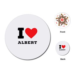 I Love Albert Playing Cards Single Design (round)