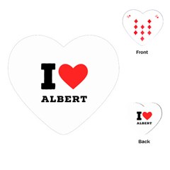 I Love Albert Playing Cards Single Design (heart) by ilovewhateva