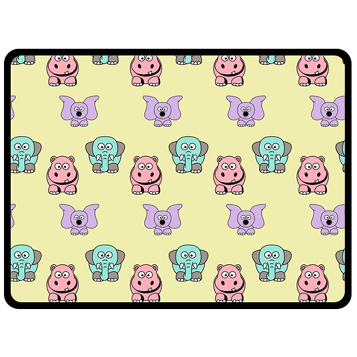 Animals-17 Two Sides Fleece Blanket (Large)