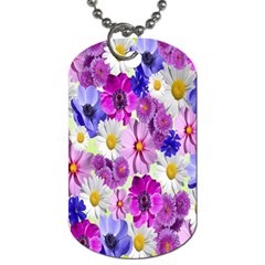 Blossoms-yellow Dog Tag (one Side) by nateshop