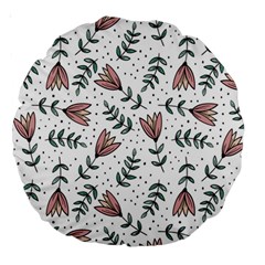 Flowers-49 Large 18  Premium Round Cushions by nateshop