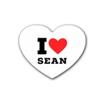 I love sean Rubber Coaster (Heart)