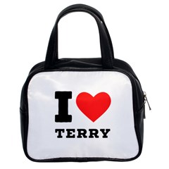 I Love Terry  Classic Handbag (two Sides) by ilovewhateva