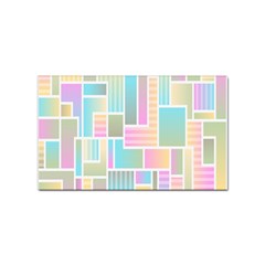 Color-blocks Sticker Rectangular (10 Pack) by nateshop