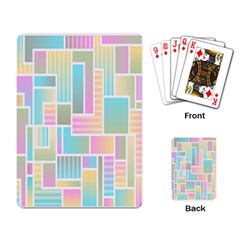 Color-blocks Playing Cards Single Design (rectangle) by nateshop