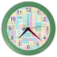 Color-blocks Color Wall Clock by nateshop