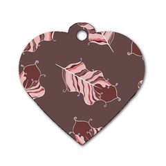 Feather Dog Tag Heart (two Sides) by nateshop