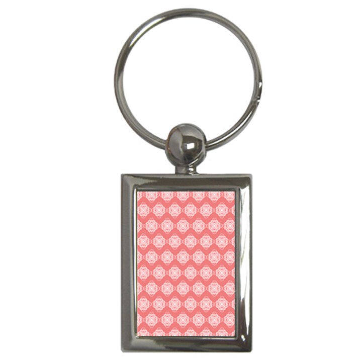 Abstract Knot Geometric Tile Pattern Key Chain (Rectangle)