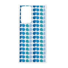 Blue Green Leaf Pattern Samsung Galaxy Note 20 Ultra Tpu Uv Case by GardenOfOphir