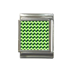 Modern Retro Chevron Patchwork Pattern Italian Charm (13mm) by GardenOfOphir