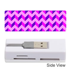 Modern Retro Chevron Patchwork Pattern Memory Card Reader (stick) by GardenOfOphir