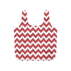 Coral Chevron Pattern Gifts Full Print Recycle Bag (s) by GardenOfOphir