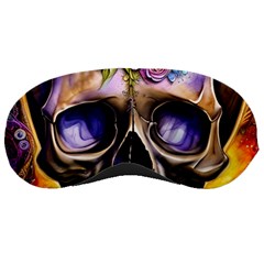 Skull With Flowers - Day Of The Dead Sleeping Mask by GardenOfOphir