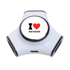 I Love Nathan 3-port Usb Hub by ilovewhateva