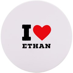 I Love Ethan Uv Print Round Tile Coaster by ilovewhateva