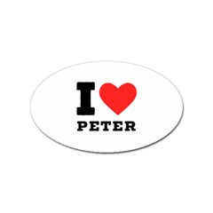I Love Peter Sticker (oval)