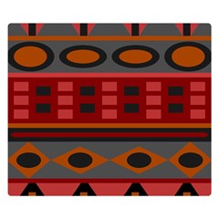 Red-011 Two Sides Premium Plush Fleece Blanket (small) by nateshop