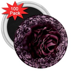 Rose Mandala 3  Magnets (100 Pack) by MRNStudios