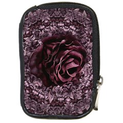 Rose Mandala Compact Camera Leather Case by MRNStudios