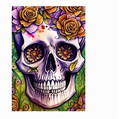 Gothic Sugar Skull Large Garden Flag (two Sides) by GardenOfOphir