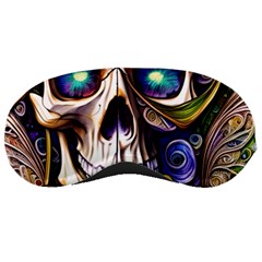 Gothic Cute Skull Floral Sleeping Mask by GardenOfOphir