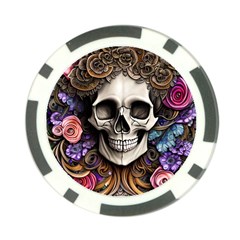 Skull Bones Poker Chip Card Guard (10 Pack) by GardenOfOphir