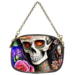 Sugar Skull Chain Purse (one Side) by GardenOfOphir