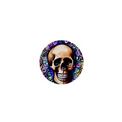 Gothic Skull 1  Mini Buttons by GardenOfOphir