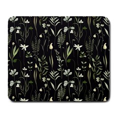 Plants Floral Art Pattern Design Large Mousepad