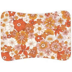 Flowers Petals Leaves Floral Print Velour Seat Head Rest Cushion by Ravend