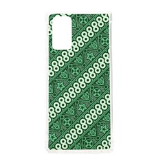 Batik-green Samsung Galaxy Note 20 Tpu Uv Case by nateshop