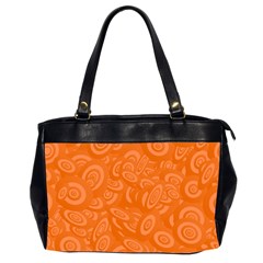 Orange-ellipse Oversize Office Handbag (2 Sides) by nateshop