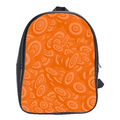 Orange-ellipse School Bag (xl) by nateshop