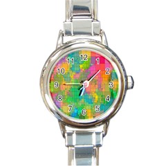 Pixel-79 Round Italian Charm Watch by nateshop