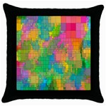 Pixel-79 Throw Pillow Case (Black) Front