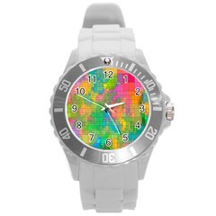 Pixel-79 Round Plastic Sport Watch (l) by nateshop