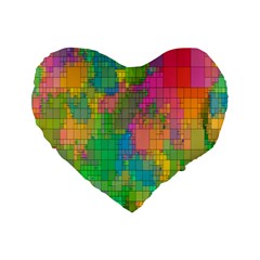 Pixel-79 Standard 16  Premium Heart Shape Cushions by nateshop