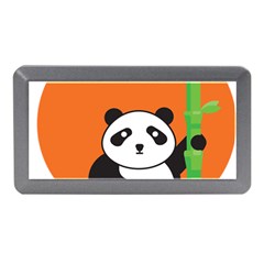Panda Animal Orange Sun Nature Memory Card Reader (mini) by Semog4