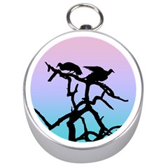 Birds Bird Vultures Tree Branches Silver Compasses by Semog4