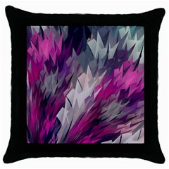 Colorful Artistic Pattern Design Throw Pillow Case (black) by Semog4